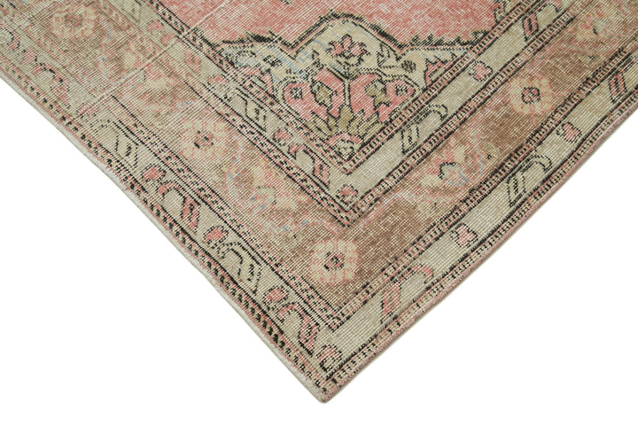 5x13 Beige Turkish Vintage Runner Rug - 28713