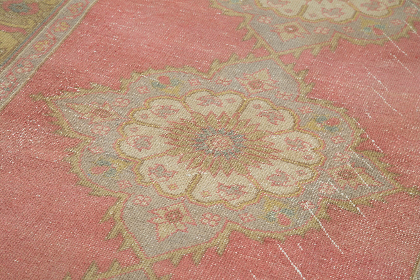 4x11 Beige Turkish Vintage Runner Rug - 28714