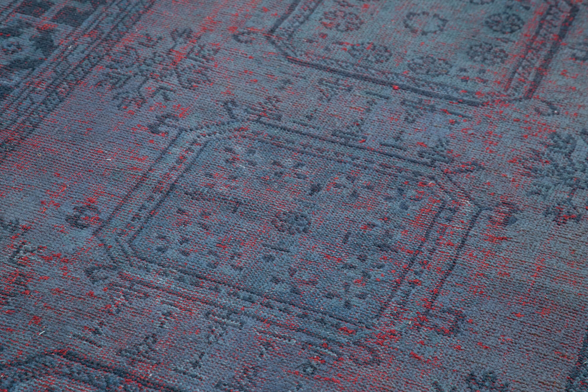 4x11 Blue Turkish Over Dyed Runner Rug - 28715