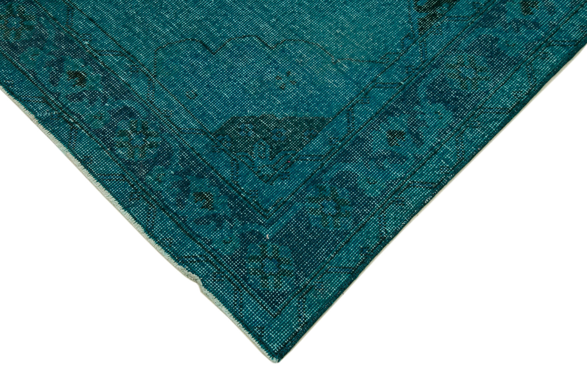 5x13 Turquoise Turkish Over Dyed Runner Rug - 28716