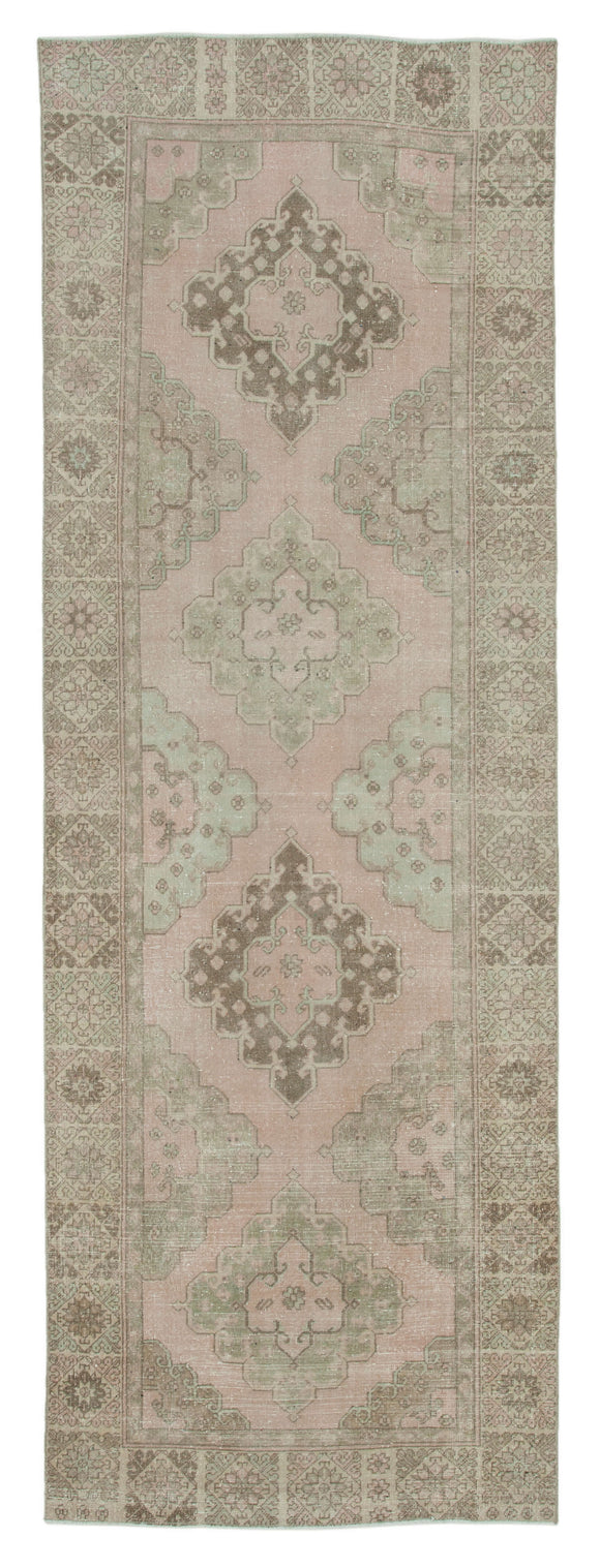 4x12 Beige Turkish Vintage Runner Rug - 28721