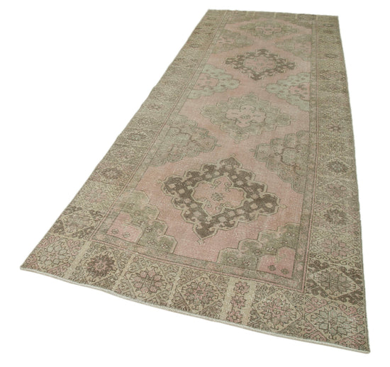 4x12 Beige Turkish Vintage Runner Rug - 28721