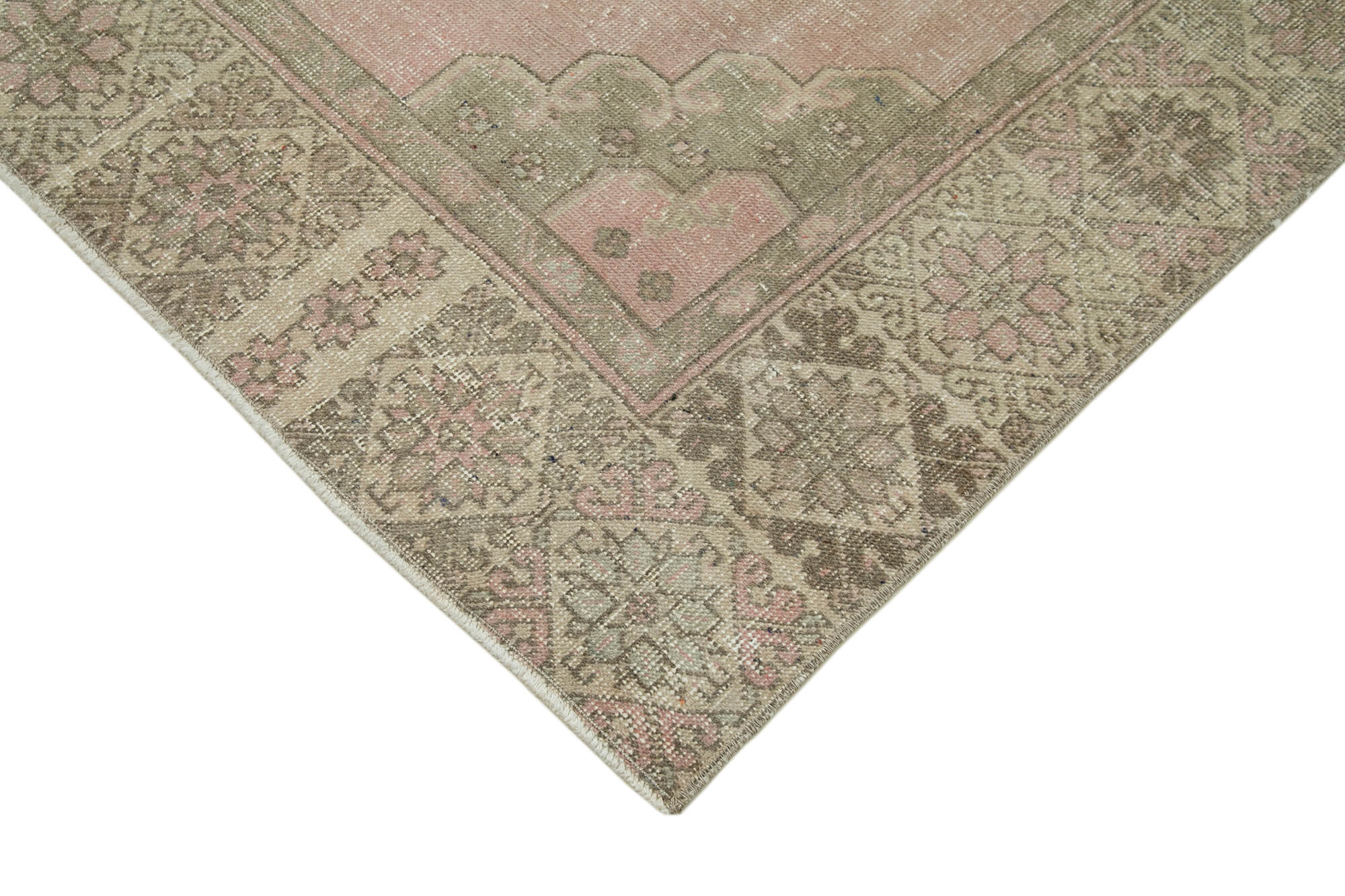 4x12 Beige Turkish Vintage Runner Rug - 28721
