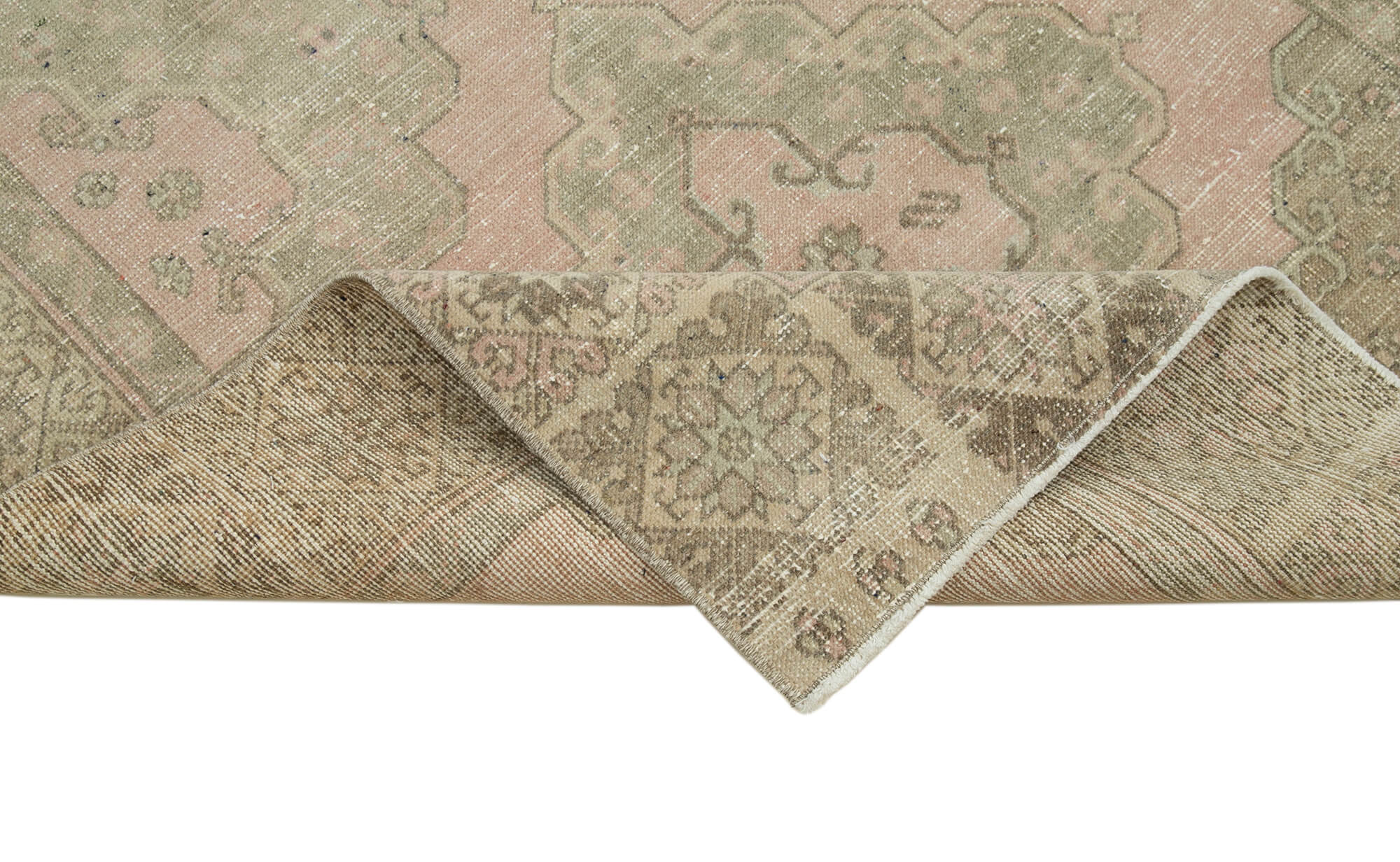 4x12 Beige Turkish Vintage Runner Rug - 28721