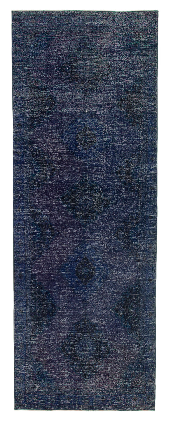 4x12 Purple Turkish Over Dyed Runner Rug - 28723