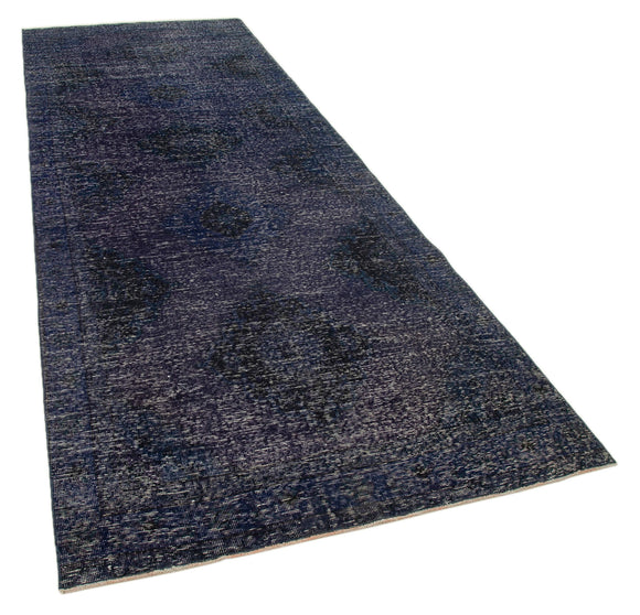 4x12 Purple Turkish Over Dyed Runner Rug - 28723