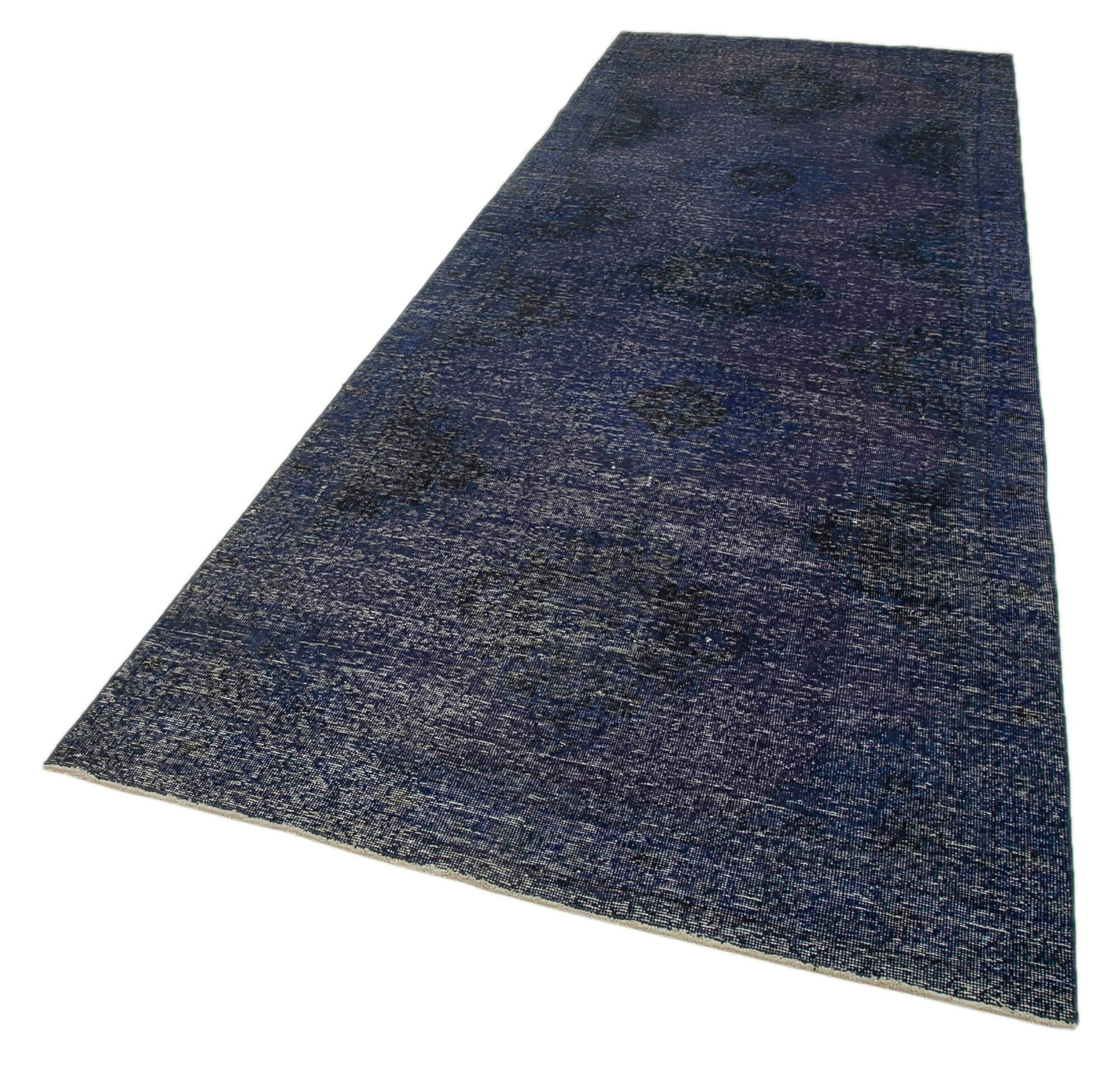 4x12 Purple Turkish Over Dyed Runner Rug - 28723