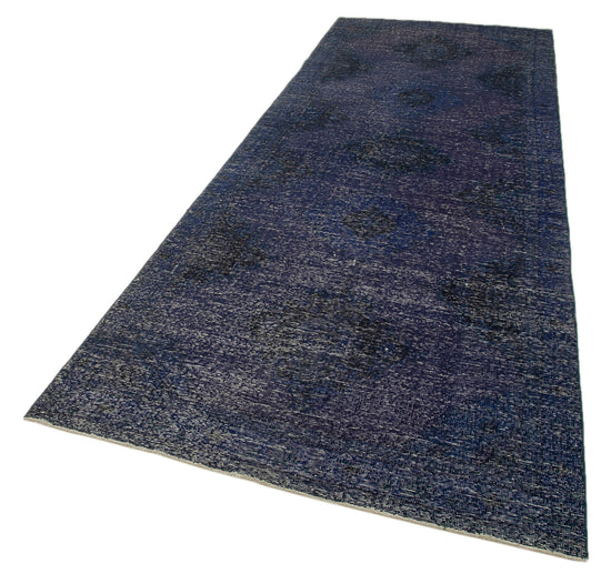 4x12 Purple Turkish Over Dyed Runner Rug - 28723