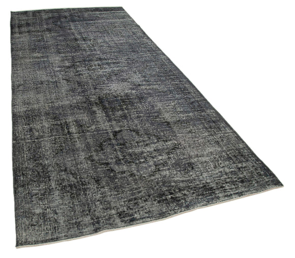 5x11 Grey Turkish Over Dyed Runner Rug - 28726
