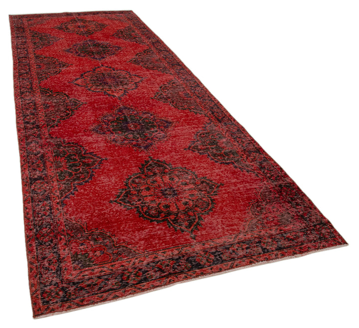 5x13 Red Turkish Over Dyed Runner Rug - 28728