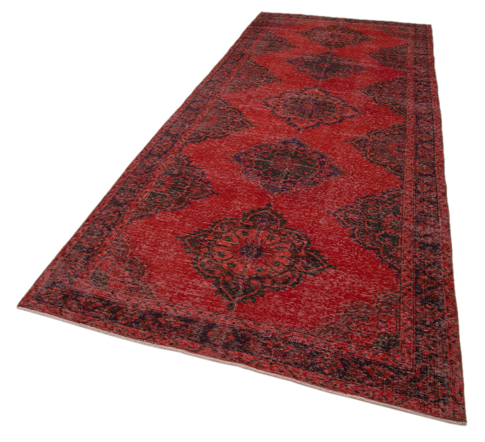 5x13 Red Turkish Over Dyed Runner Rug - 28728