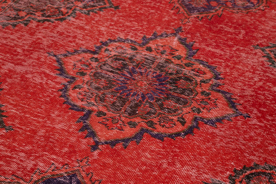 5x13 Red Turkish Over Dyed Runner Rug - 28728
