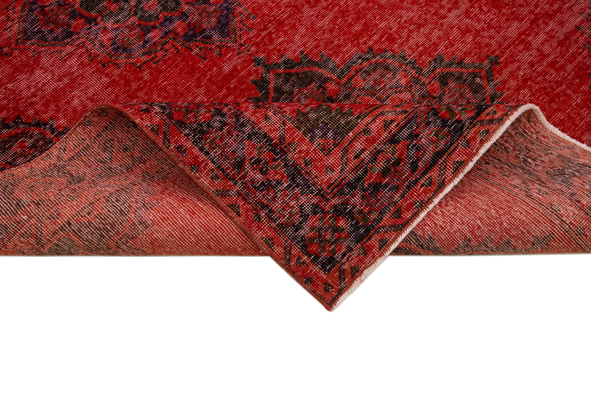 5x13 Red Turkish Over Dyed Runner Rug - 28728
