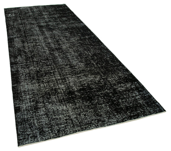 5x11 Black Turkish Over Dyed Runner Rug - 28731