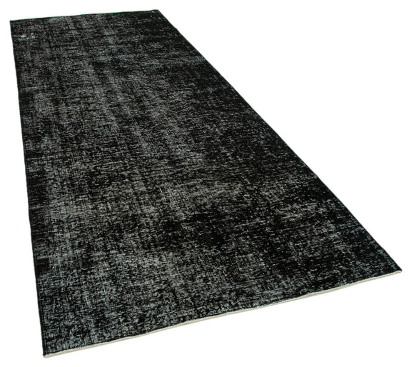 5x11 Black Turkish Over Dyed Runner Rug - 28731