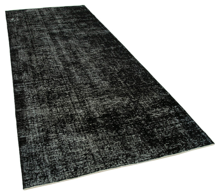 5x11 Black Turkish Over Dyed Runner Rug - 28731