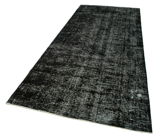 5x11 Black Turkish Over Dyed Runner Rug - 28731