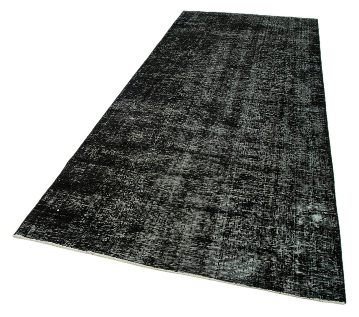 5x11 Black Turkish Over Dyed Runner Rug - 28731