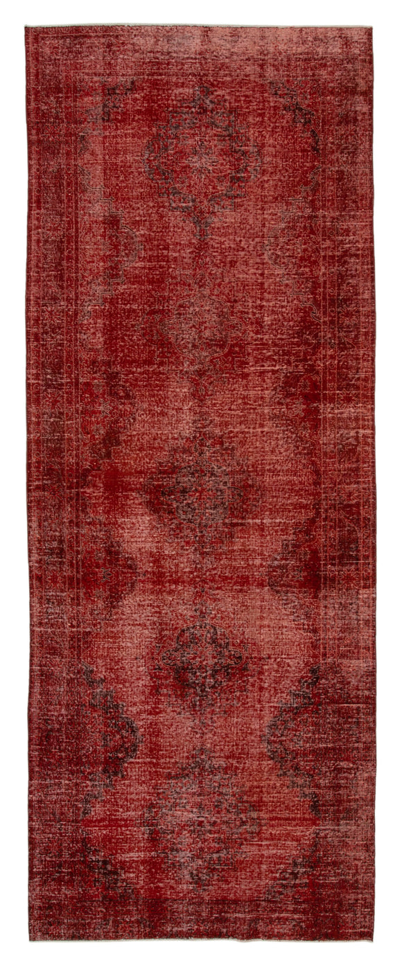4x12 Red Turkish Over Dyed Runner Rug - 28732