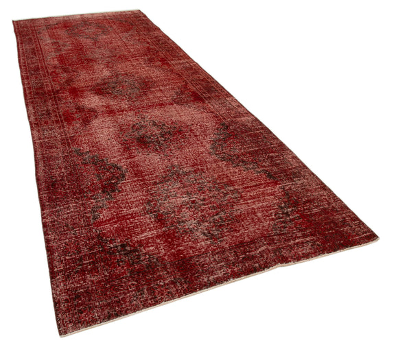 4x12 Red Turkish Over Dyed Runner Rug - 28732