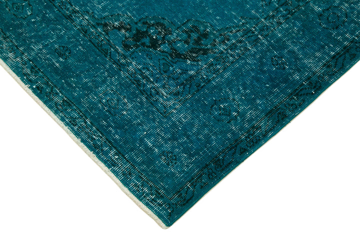5x13 Turquoise Turkish Over Dyed Runner Rug - 28733