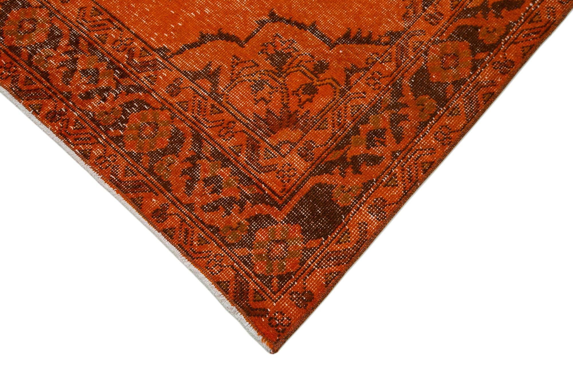 5x12 Orange Turkish Over Dyed Runner Rug - 28734