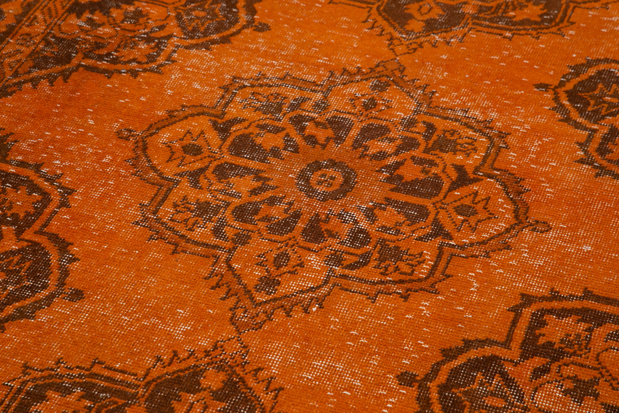 5x12 Orange Turkish Over Dyed Runner Rug - 28734