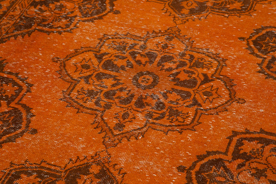 5x12 Orange Turkish Over Dyed Runner Rug - 28734