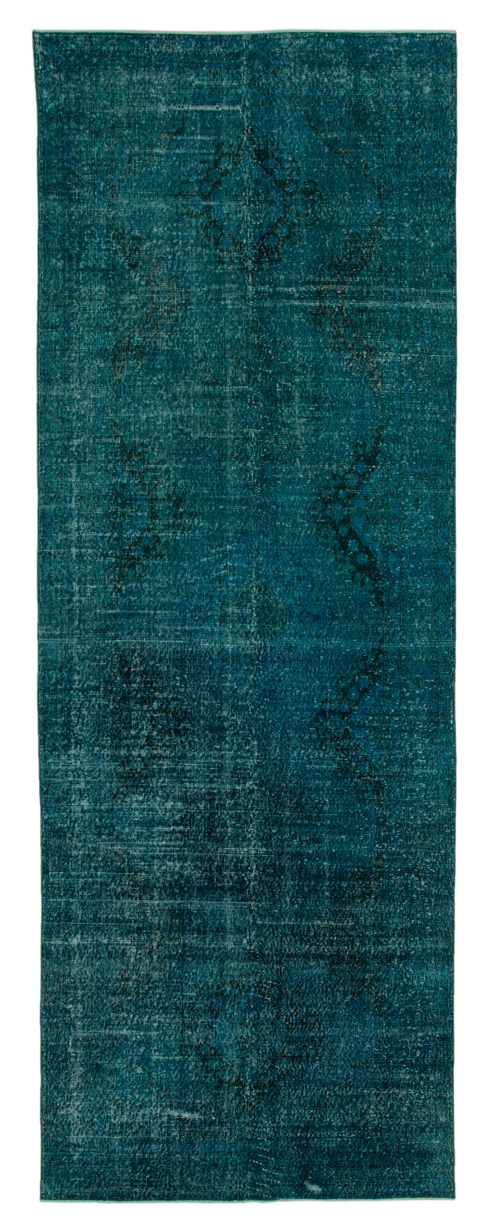 5x13 Turquoise Turkish Over Dyed Runner Rug - 28735