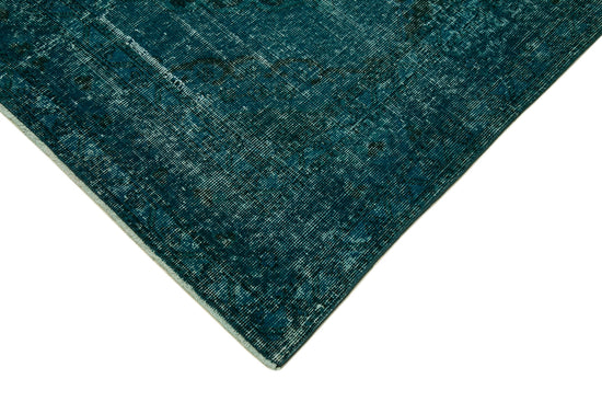 5x13 Turquoise Turkish Over Dyed Runner Rug - 28735