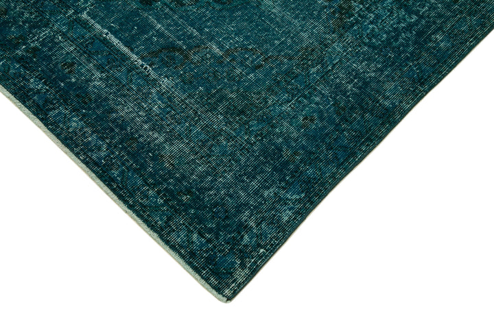5x13 Turquoise Turkish Over Dyed Runner Rug - 28735