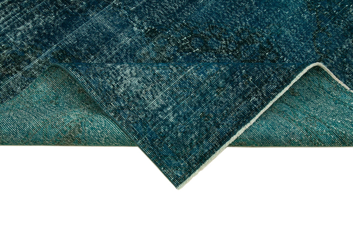 5x13 Turquoise Turkish Over Dyed Runner Rug - 28735