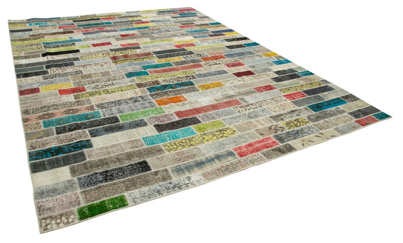 10x13  Multicolor Patchwork Rug - 28743