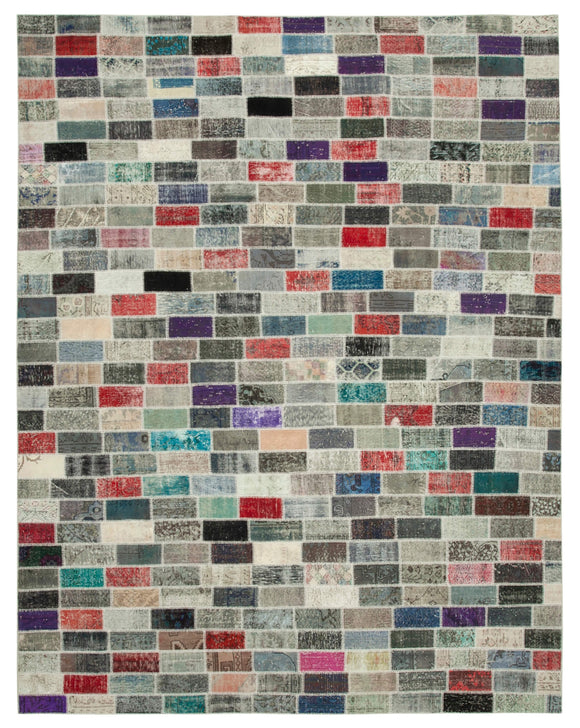 10x13 Multicolor Patchwork Rug - 28745