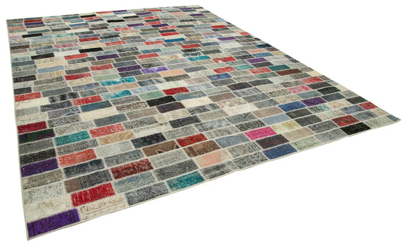 10x13 Multicolor Patchwork Rug - 28745