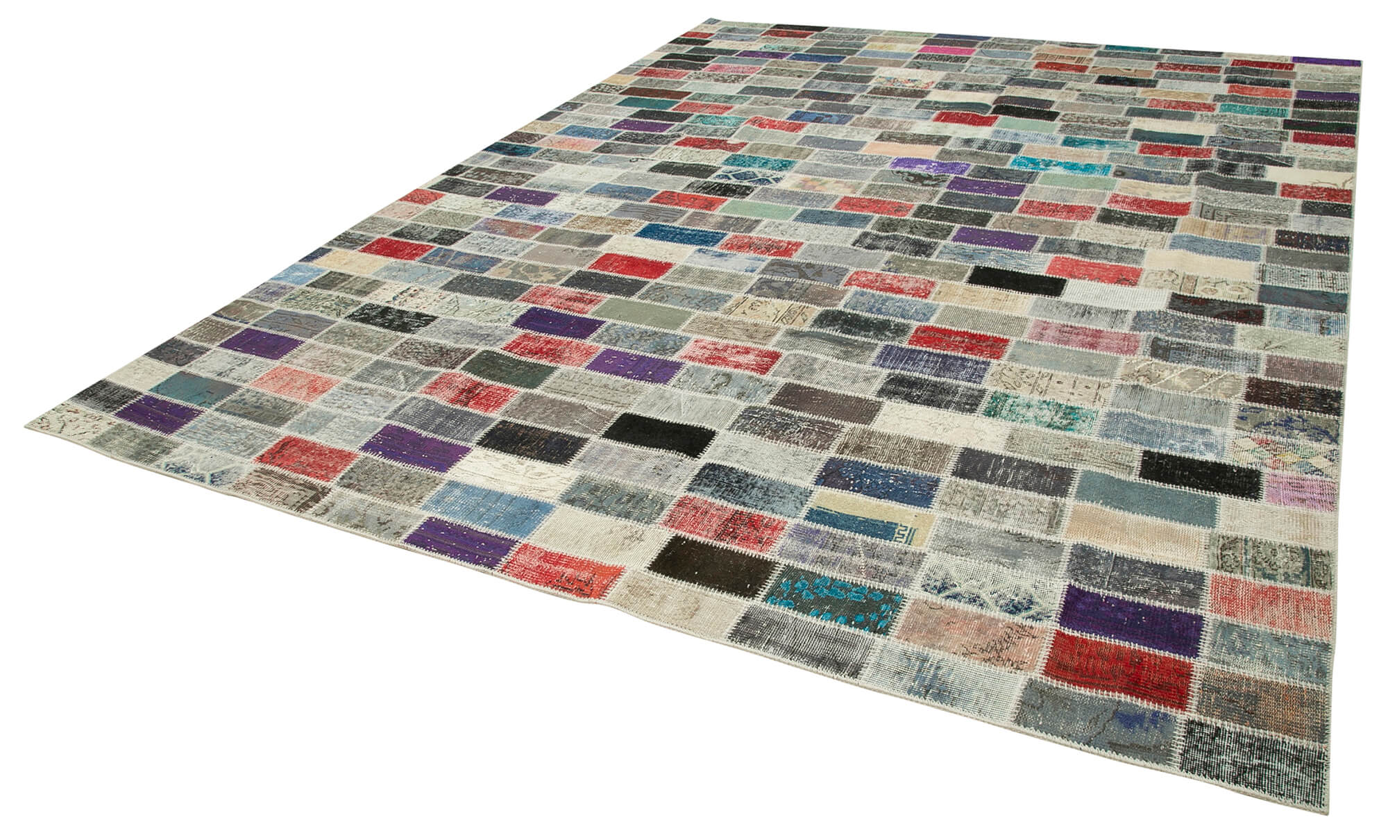 10x13 Multicolor Patchwork Rug - 28745