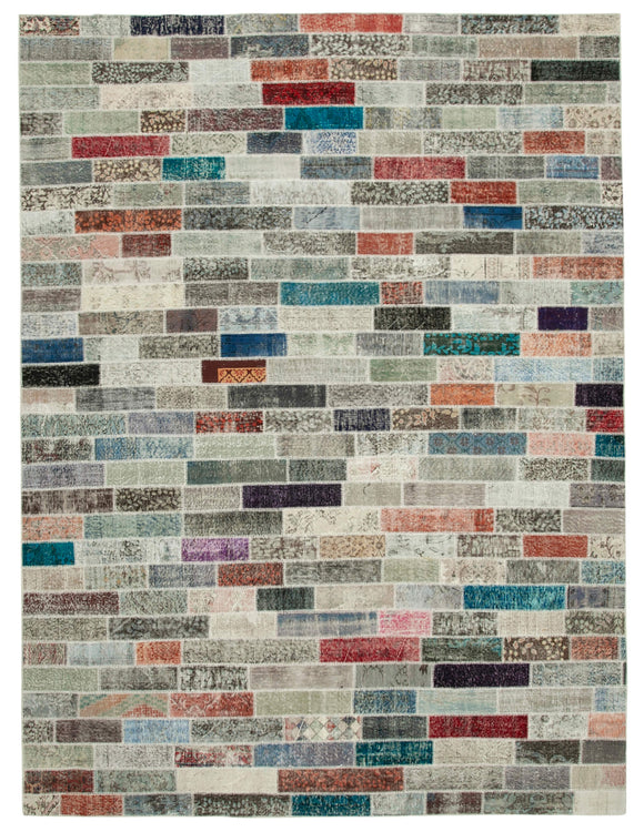 10x13 Multicolor Patchwork Rug - 28752