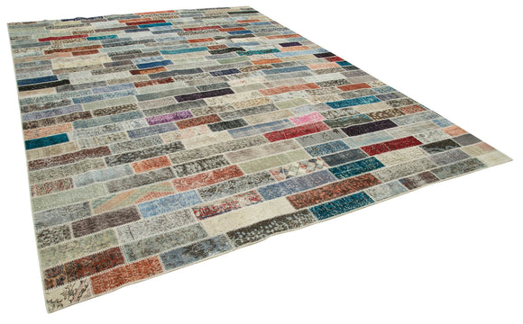 10x13 Multicolor Patchwork Rug - 28752