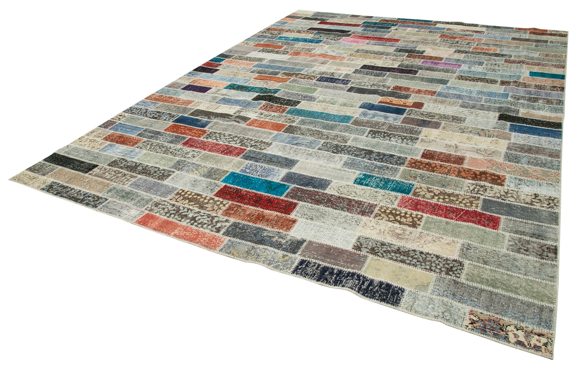 10x13 Multicolor Patchwork Rug - 28752