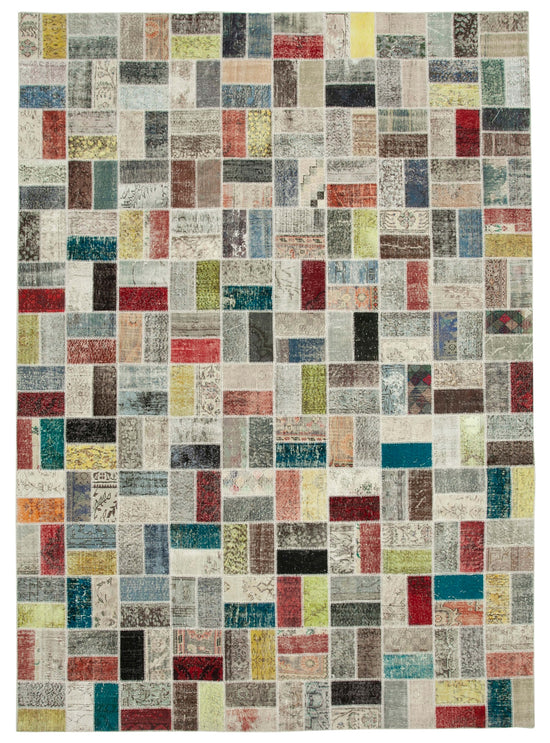 10x13 Multicolor Patchwork Rug - 28755
