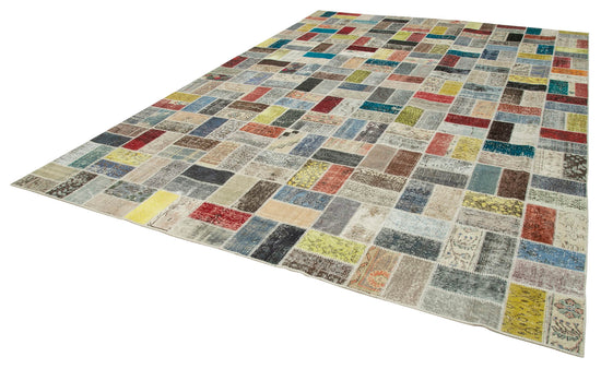 10x13 Multicolor Patchwork Rug - 28755