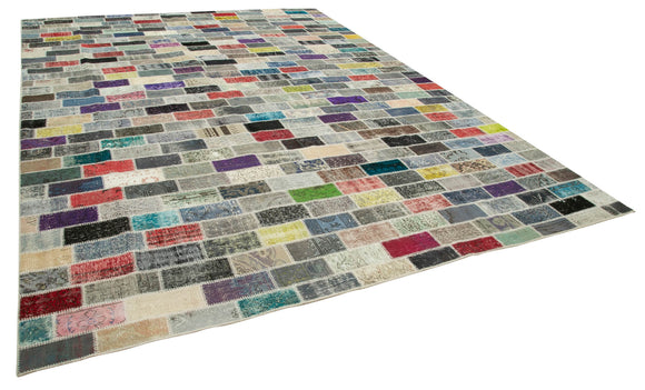 10x13 Multicolor Patchwork Rug - 28756