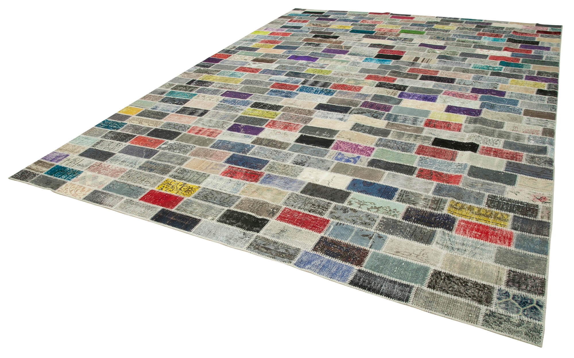 10x13 Multicolor Patchwork Rug - 28756