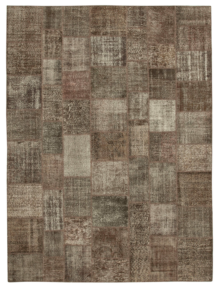 10x13 Brown Patchwork Rug - 28765