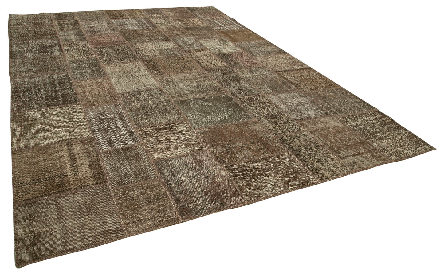 10x13 Brown Patchwork Rug - 28765