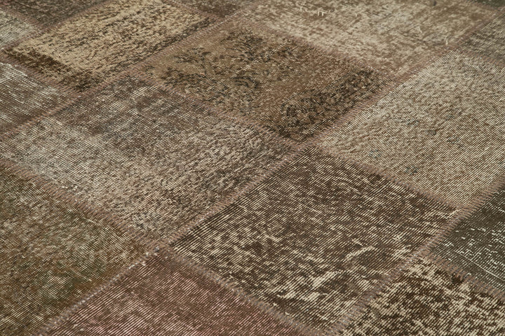 10x13 Brown Patchwork Rug - 28765