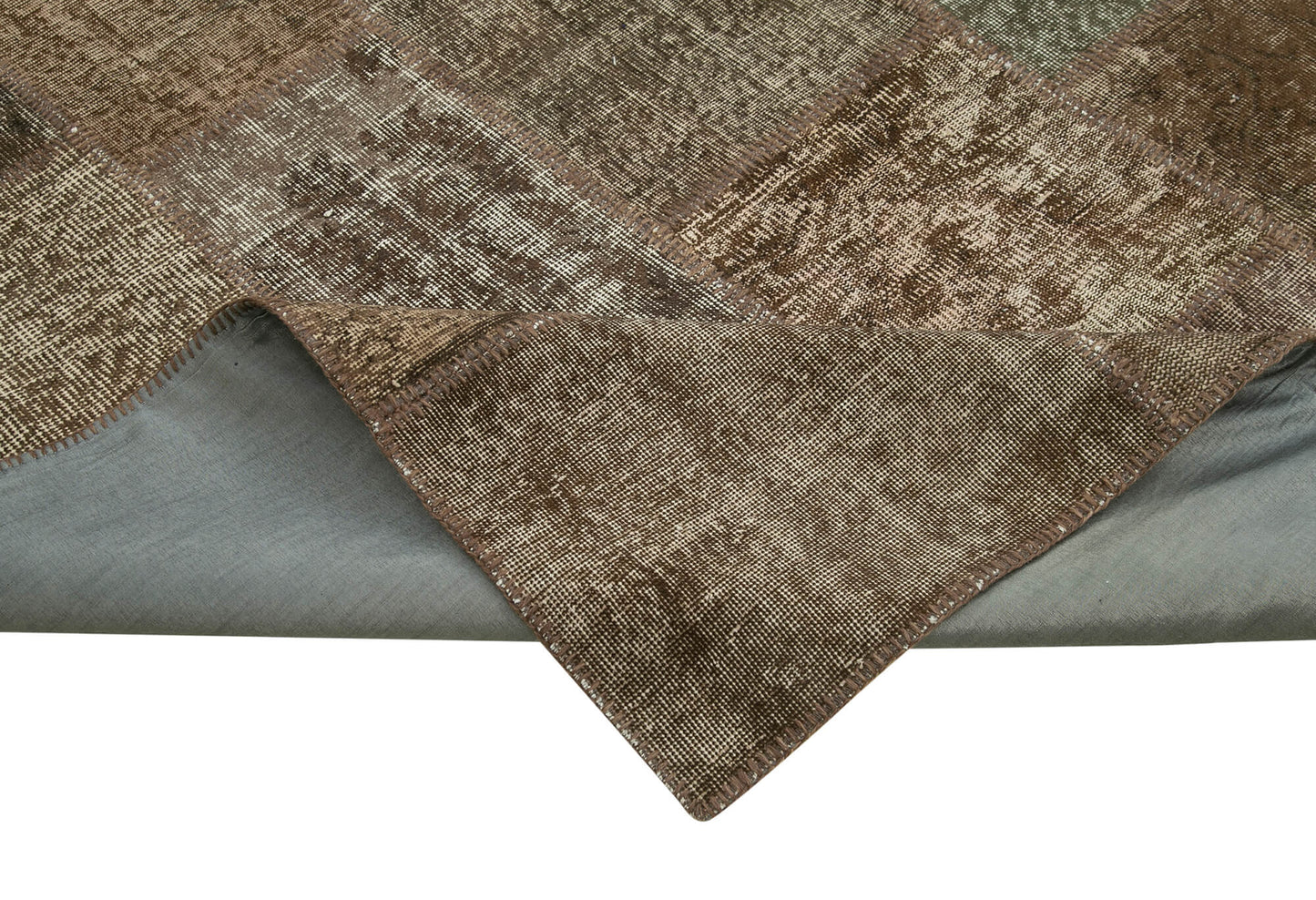 10x13 Brown Patchwork Rug - 28765