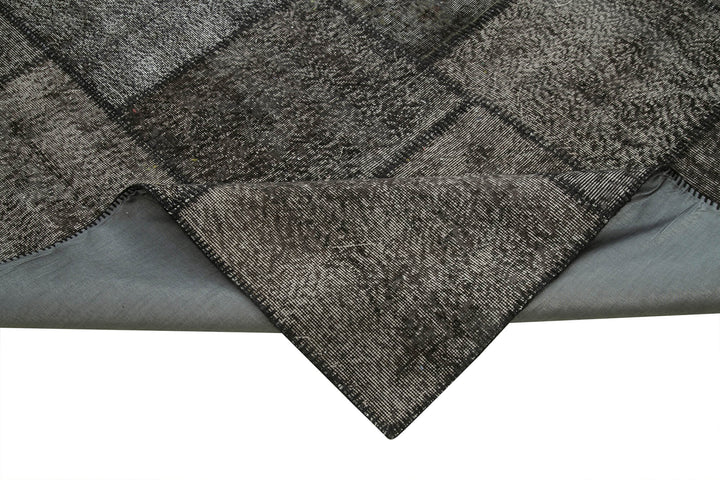 10x13 Black Patchwork Rug - 28786