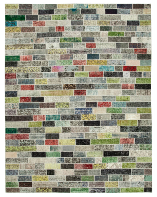 10x13 Multicolor Patchwork Rug - 28824