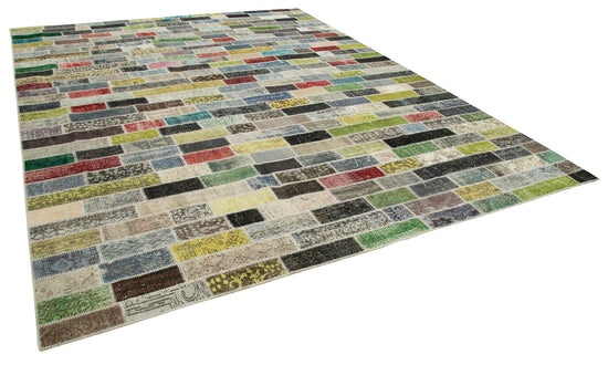 10x13 Multicolor Patchwork Rug - 28824